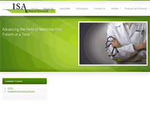 Tablet Screenshot of isaclinicalresearch.com
